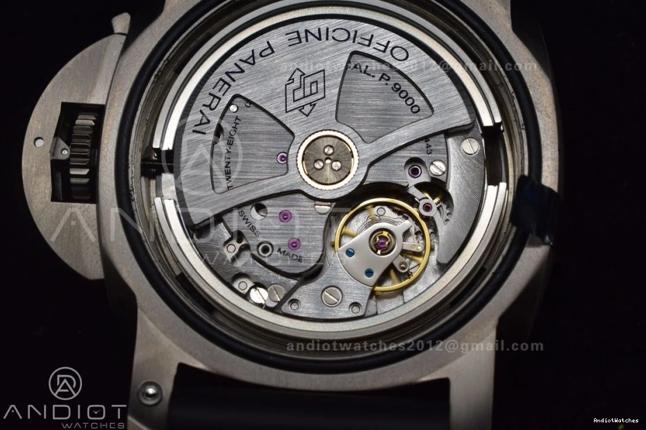 Strap 1003 O Clone V on Edition 1:1 Super Best P.9000 Black PAM389 Rubber BestValue VSF 0416